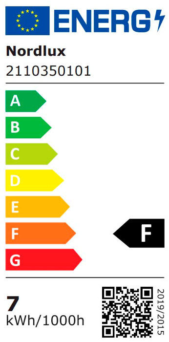 Nordlux Alec 6,1 W LED innfelt spot hvit